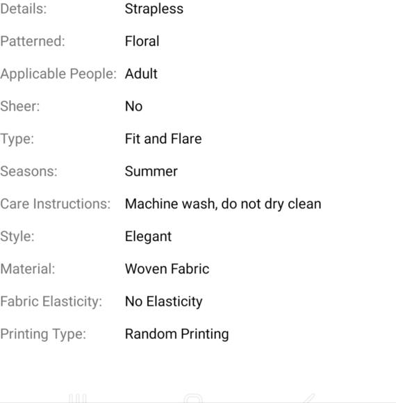 Strapless Floral Fit and Flare Elegant Maxi Dress - Picture 11 of 13